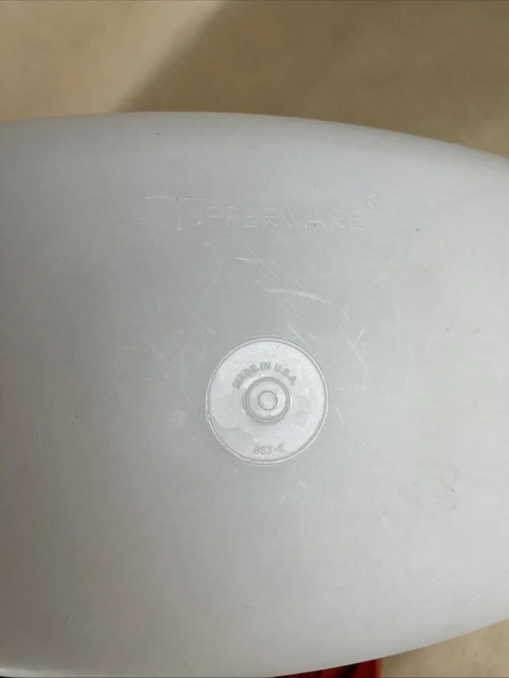 VTG Tupperware Econo Saver Container 853-2‎ & 852-2 Meat Roast Ham Bread keeper